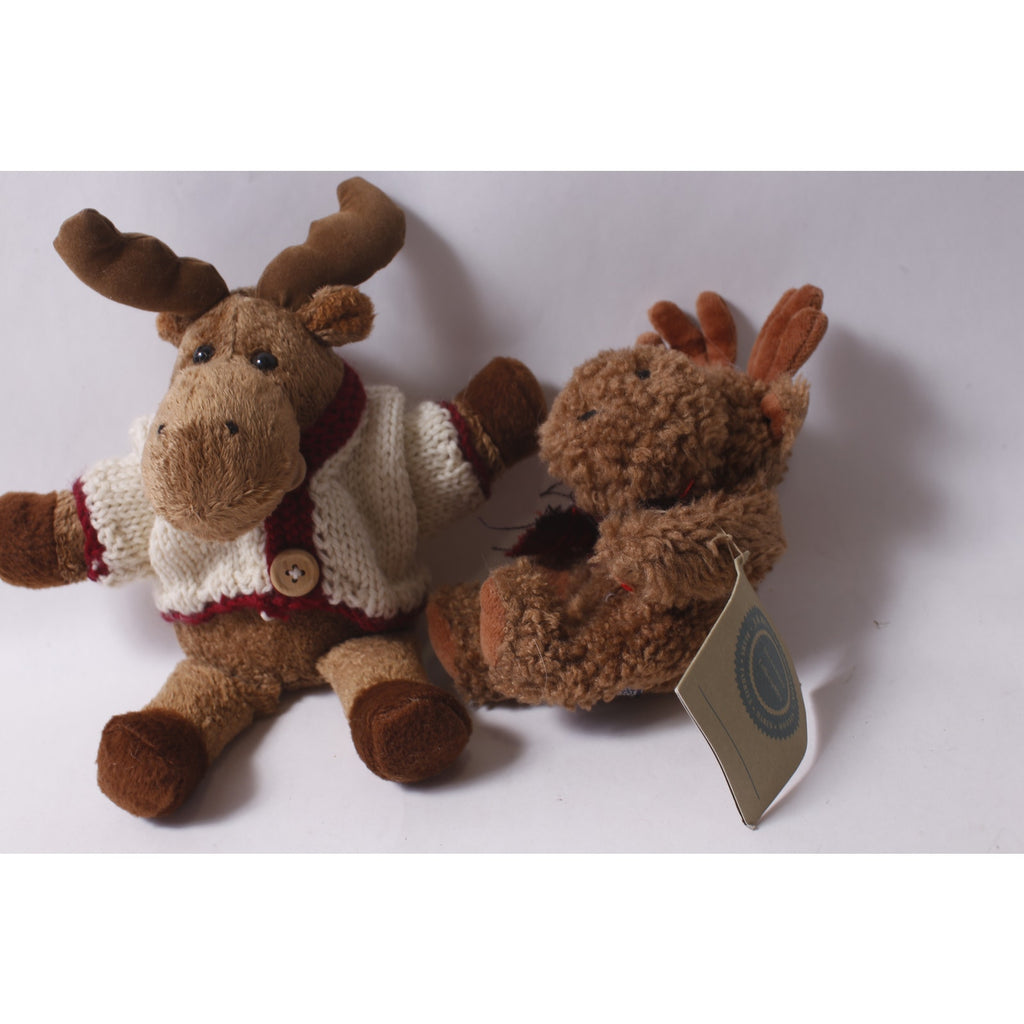 Vintage Plush Moose Lot Boyds Mendel von Hinden Collectible ~ 260812-WH 662