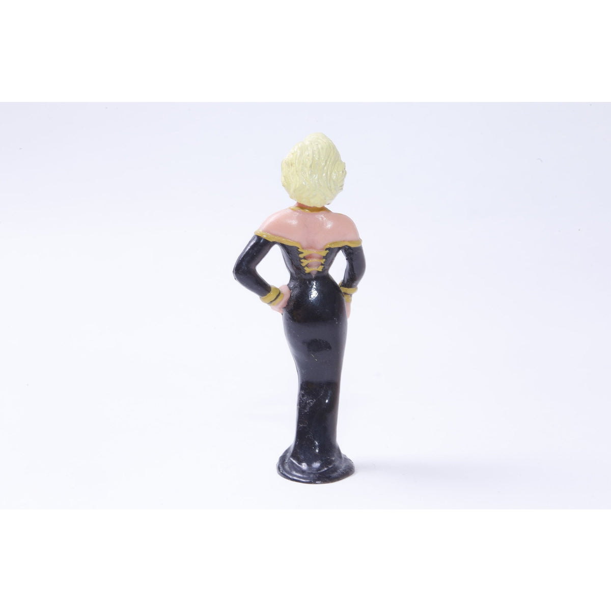Dick Tracey Tess Trueheart Blonde, Female, 3 1/2", PVC Figure, Black Dress, Woman, Comics Character, Figurine Vintage ~ 580, 549, 770