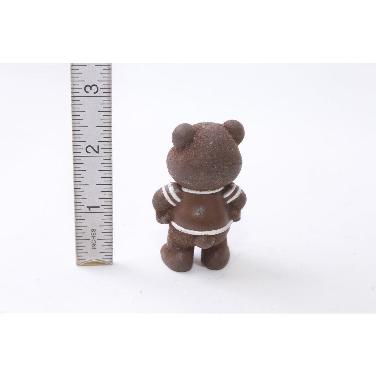 M&M's, Teddy Bear, Brown, PVC Figure, Toy, 2.5", Miniature, Toy, Collectible, Vintage, ~221107-EB