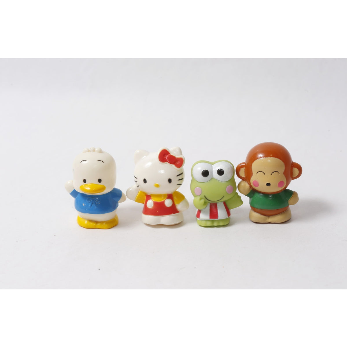 1990s Sanrio Sofubi Lot Pekkle Hello Kitty Keroppi Monkichi ~ 260826-WH 1252