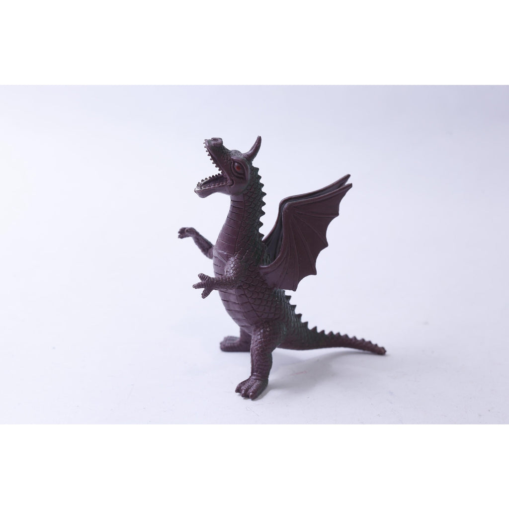 Green-Purple Winged Dragon with a Horn, PVC Figure, 5 inches, Fantasy, Toy, Vintage, Collectible, ~ 240814-SHC SHC-050
