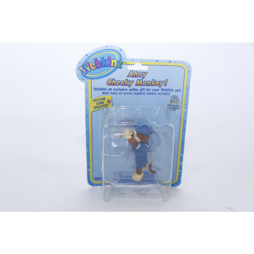 Webkinz, Cheeky Monkey, Sailor, PVC Figure, SEALED, Ganz, Small, Toy, Vintage, Collectible, ~ 230209-DIR 351