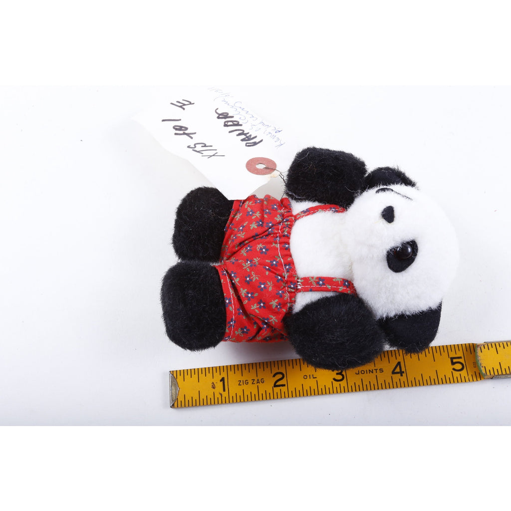 PK Kamar Rare Prototype Employee SampleCute Panda 1984 Red Pants Soft Plush Toy - 184