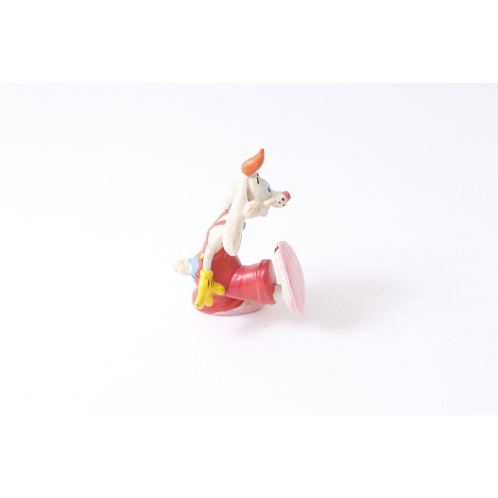 Jolly Roger Rabbit Toy, Kicking, Red Jumper, PVC Figure, 2.5", Figurine, Miniature, Toy, Cartoon Character, Vintage, ~ 20-17-589 1190