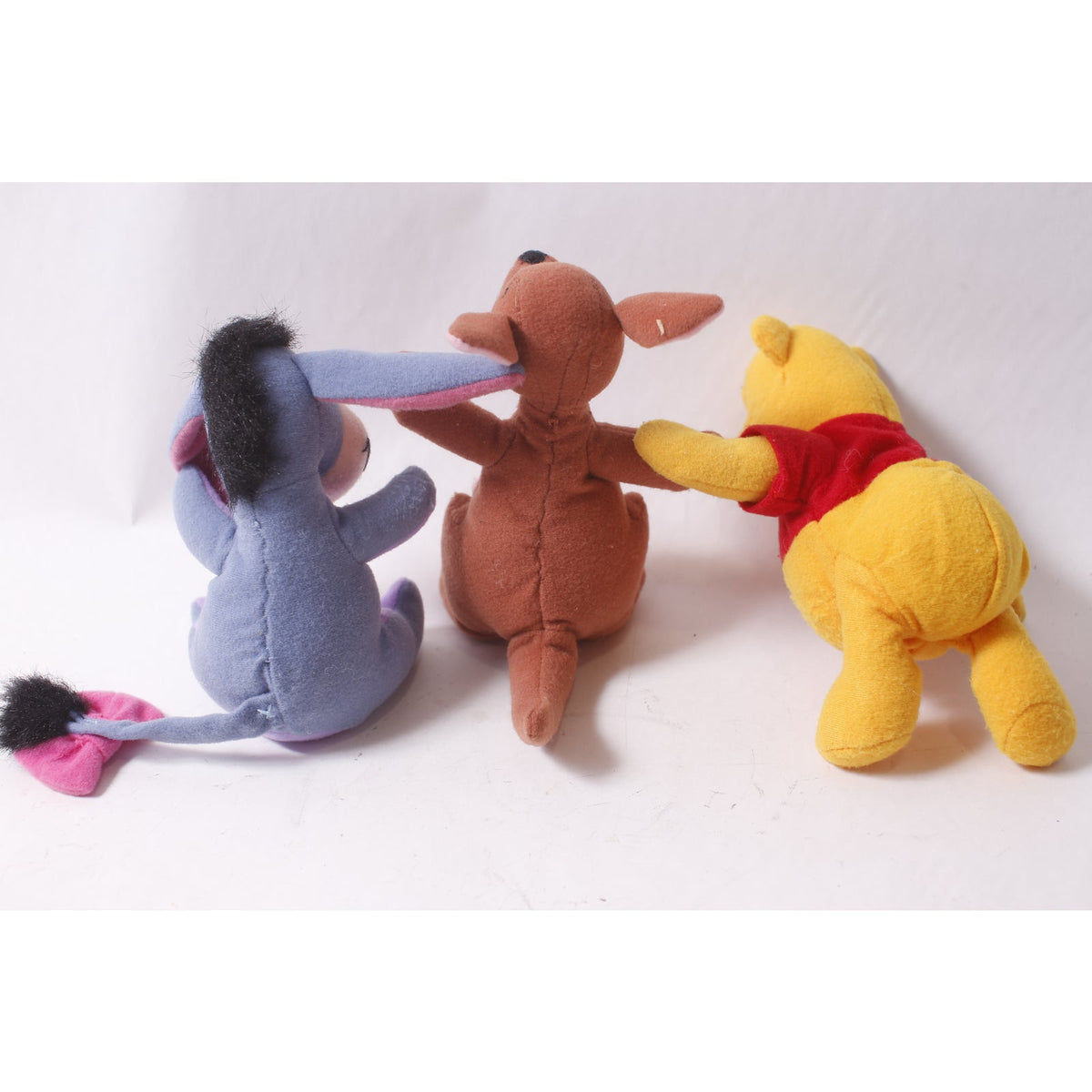 Disney Winnie the Pooh Eeyore Kanga Roo Plush Toy Lot Vintage ~ 260413-WH 1068