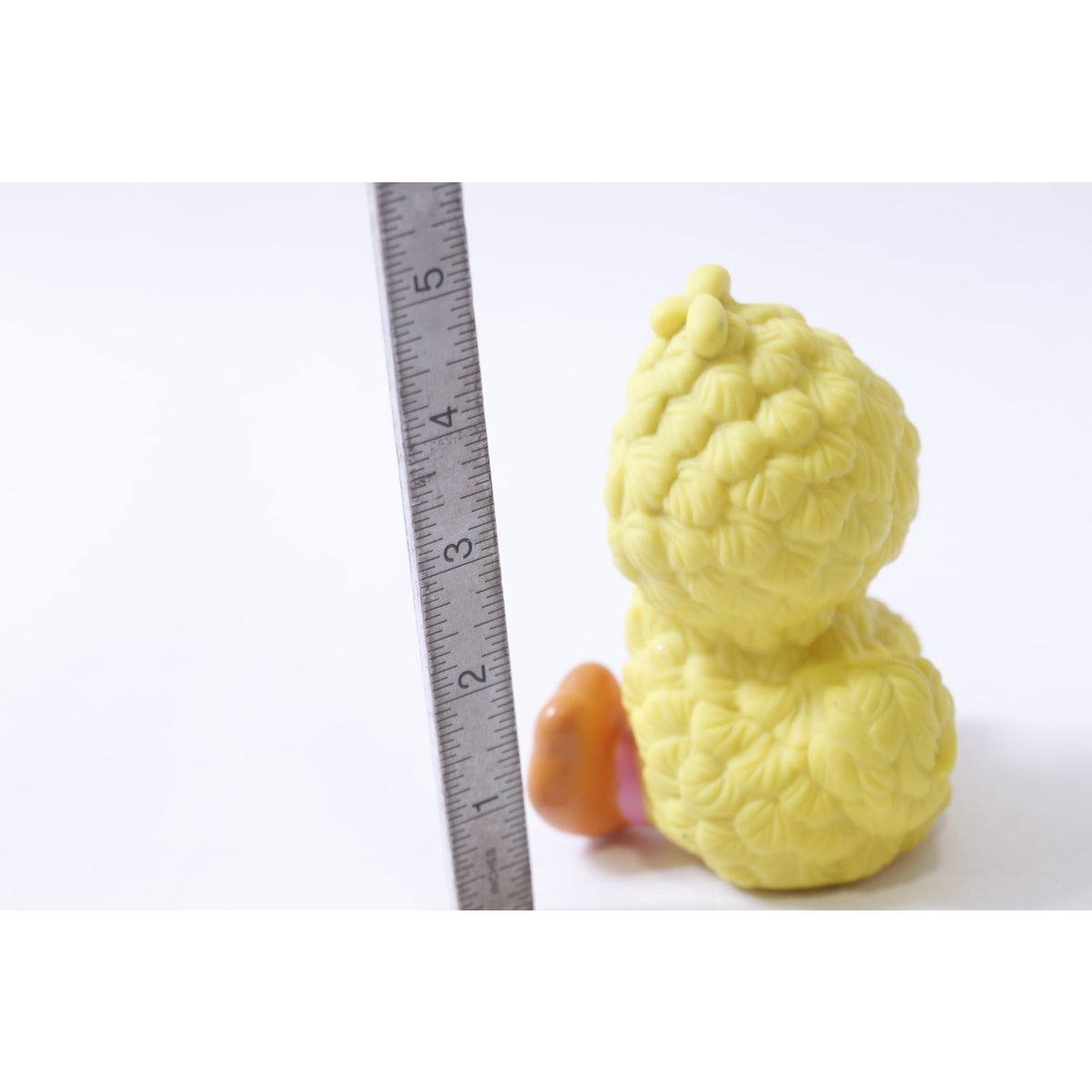 Squeaky Toy, Sesame Street, 1980s, Baby Big Bird, PVC Figure, Vintage, Toy, Collectible, , 250202-WH 102