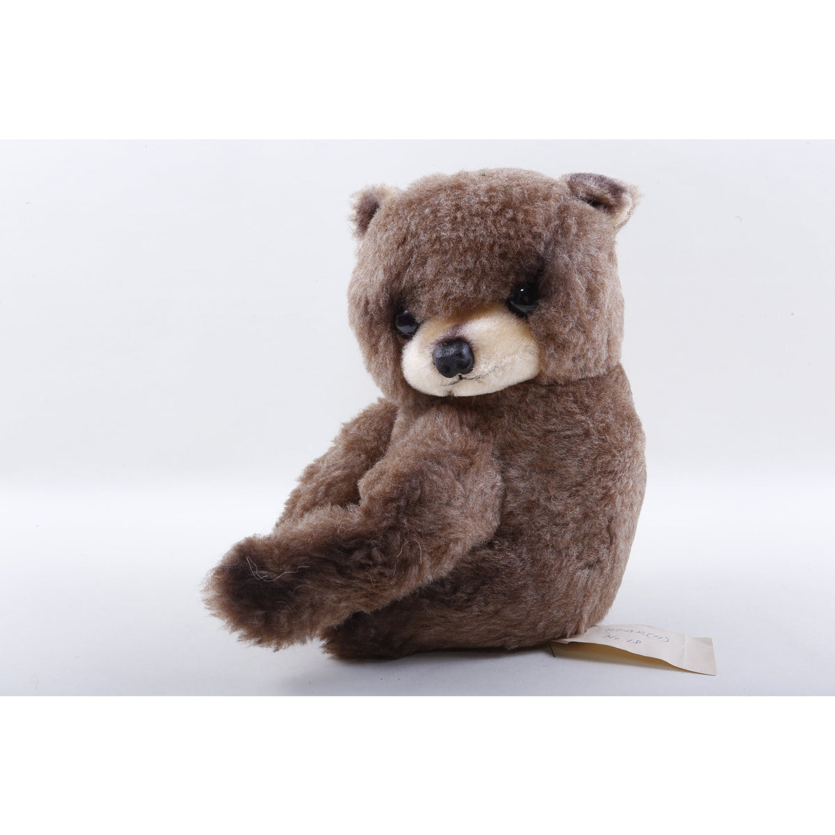 Kamar, Realistic Rustic Antique, Brown, Sitting, Bear, No 18, Soft, Plush, Doll, Toy, Stuffed Animal, Vintage, ~ 20-01-904