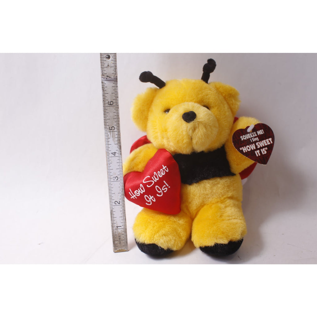 Main Joy Bee Bear Plush How Sweet It Is Vintage Valentine's Day Gift Idea ~ 260602-WH 534