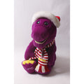 1990s XL Barney The Dinosaur Christmas Plush by Lyons Group Purple FLAW ~ 260608-WH 660