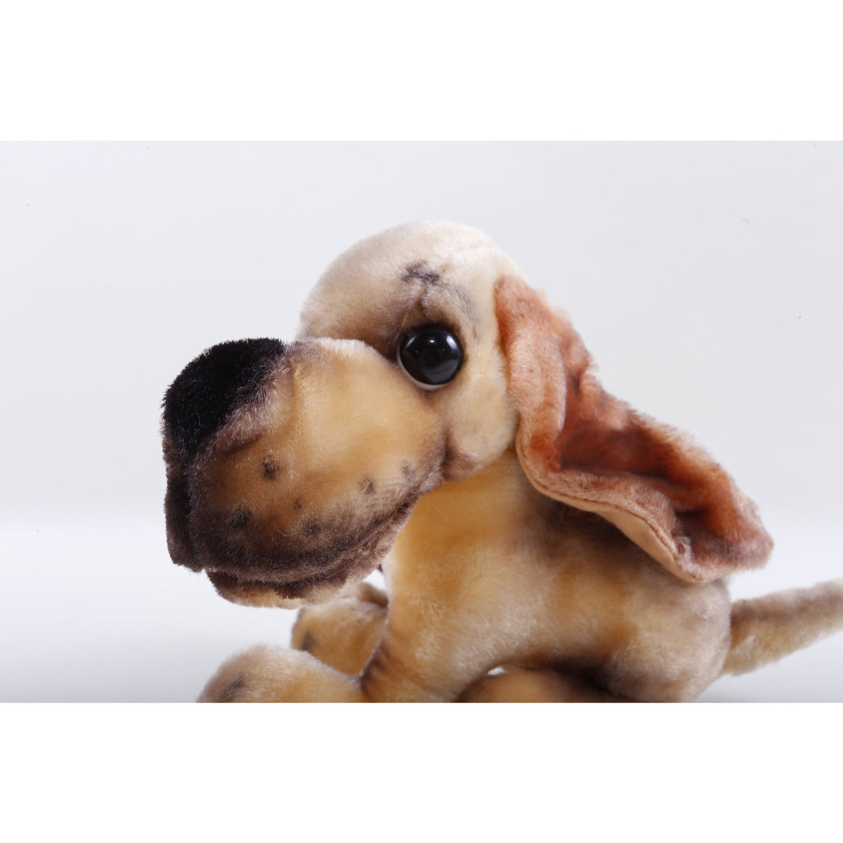 Brown Dog Kamar, Rare, Production Sample, Flea, Brown, Puppy, Long Ears, Long Nose, Soft, Plush, Doll, Animal, Vintage, ~ 20-06-199