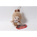Japan Sekiguchi Monchhichi Beige Mascot Plush w Bib and Tag ~ 260817-WH 1014