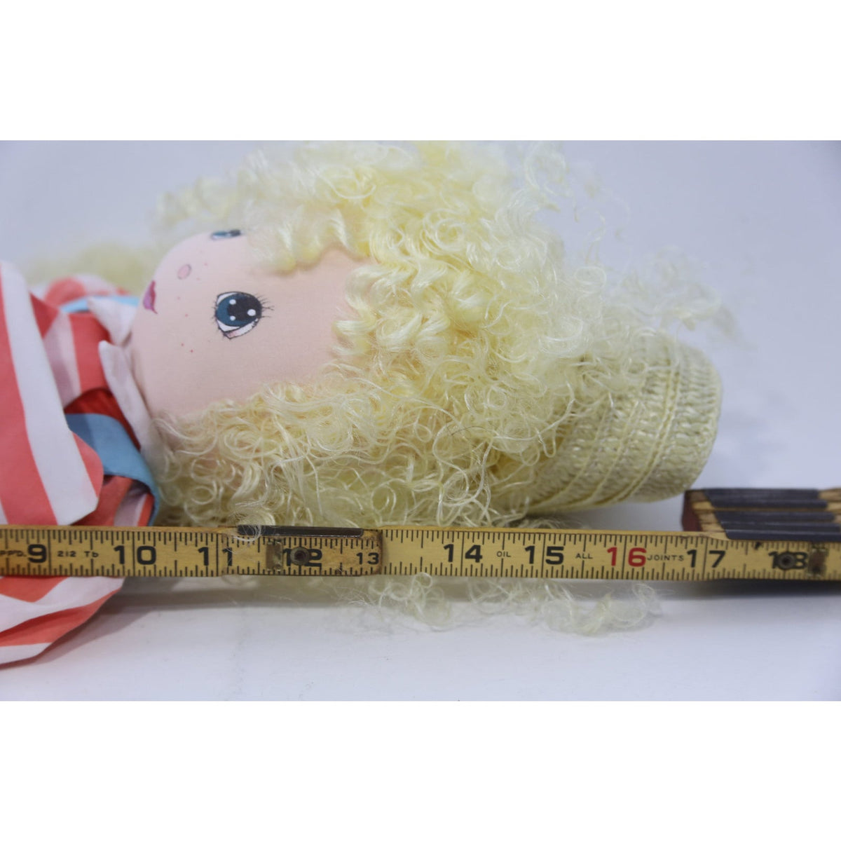 Applause, Fancy Nancy, Doll, 17", Dressed, Blonde, Striped Costume, Girl, Soft Toy, Vintage, Collectible, ~ 230217-DISV 35