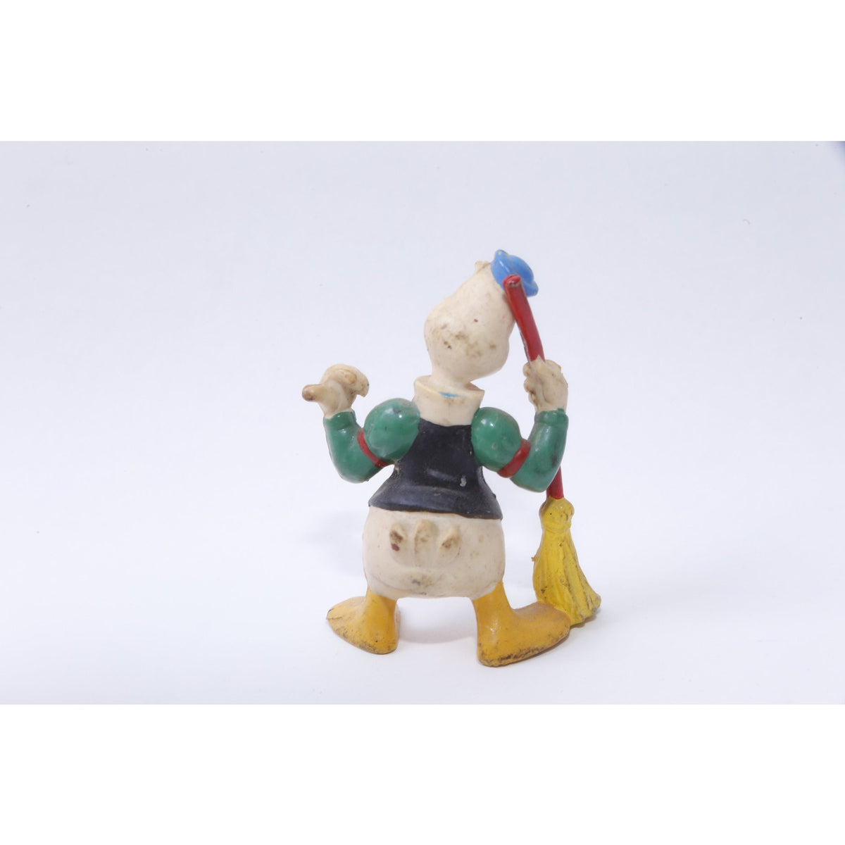 Disney, Gus Goose, PVC Figure, 2 3/4", Figurine, Broom, Cleaning, RARE, Cartoon Character, Toy, Vintage, Collectible, ~ 20-05-166