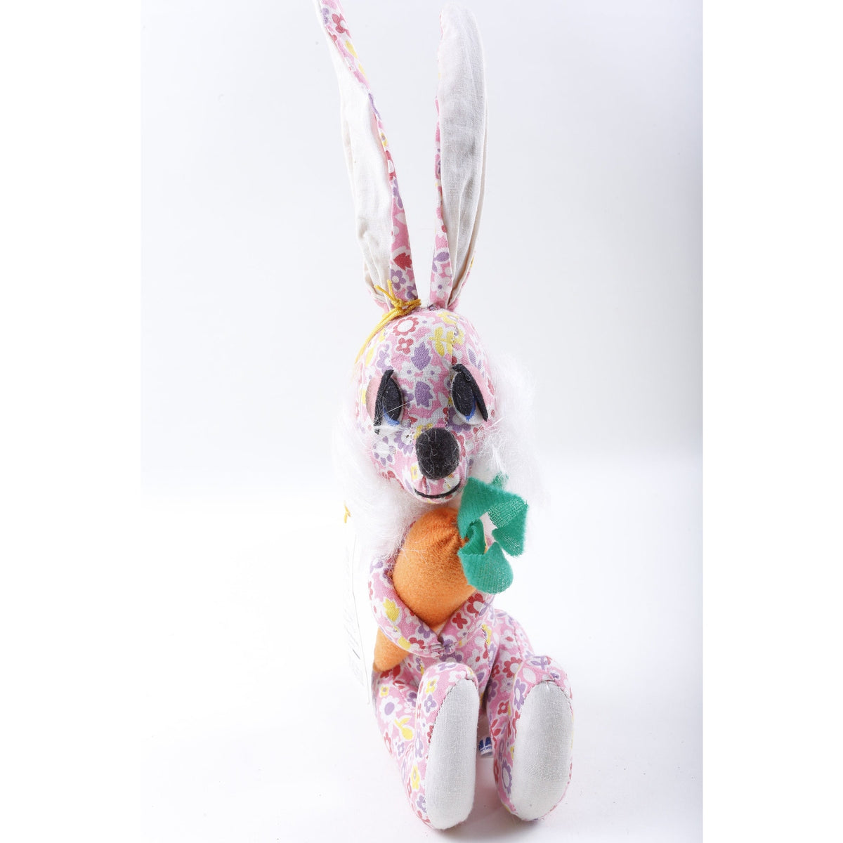 Kamar, Ramsey Rare, Bright, Pink, Rabbit with Carrot, Flowers, Soft, Plush, Doll, Animal ~ 210