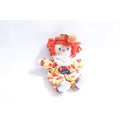 Half-Pint, Clown, Rag Doll, 7", 1978, Morgan, Redhead, Yellow Red Costume, Polka Dot, Vintage, Collectible, ~ WH-021 550