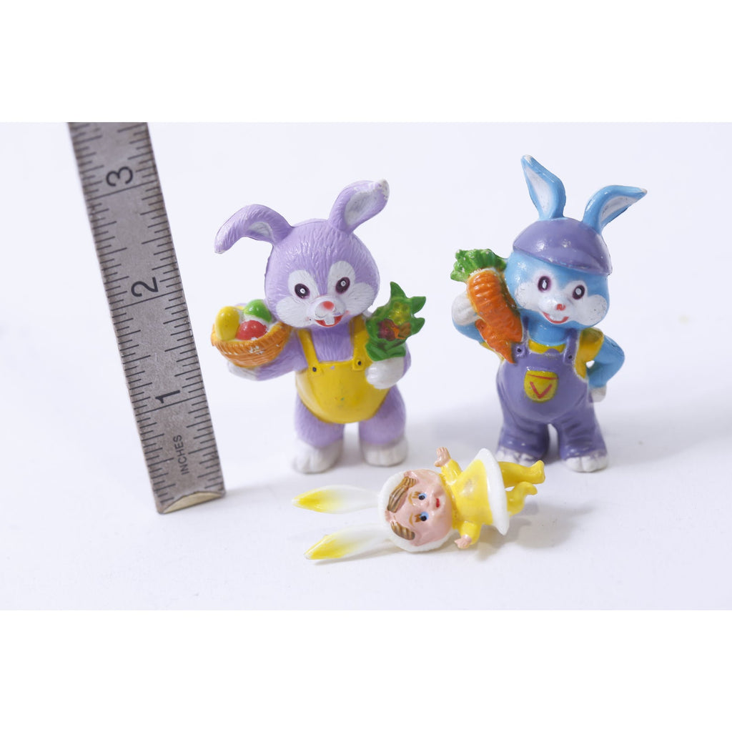 Easter Bunny, PVC Figures, 1980s, 1960s, Unmarked, PVC Figure, Vintage, Toy, Collectible, , 250202-WH 102