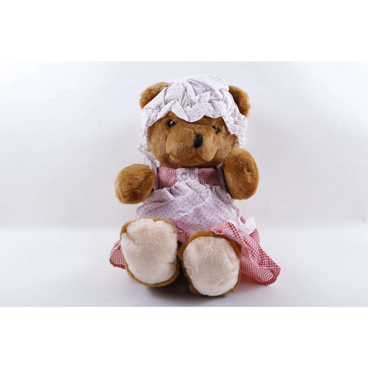 Kamar Sales Sample Heidi, Brown Bear, 5532, Soft, Plush Doll, Toy, Pink Dress, Stuffed Animal, Vintage 69