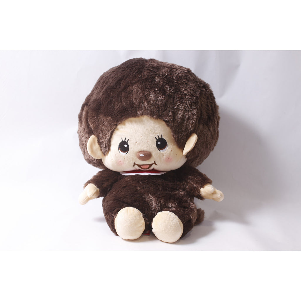 Sekiguchi Japan Monchhichi Plush with Red Bib and Tag ~ 260714-WH 1131
