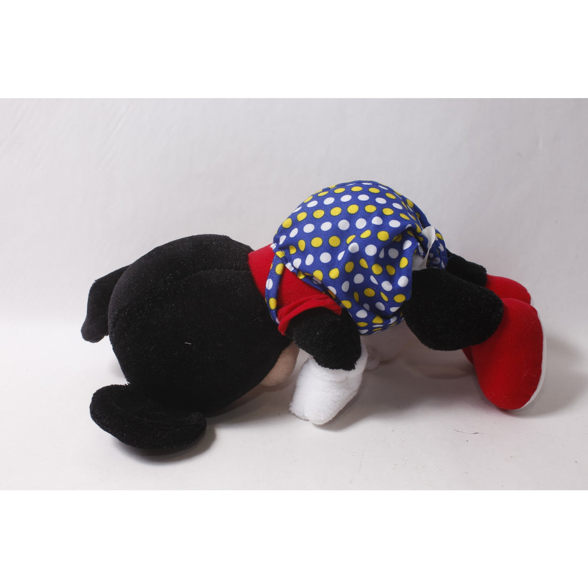 1980s Disney Baby Mickey Mouse 17" Medium Plush in Polka Dot Outfit ~ 260909-WH 971