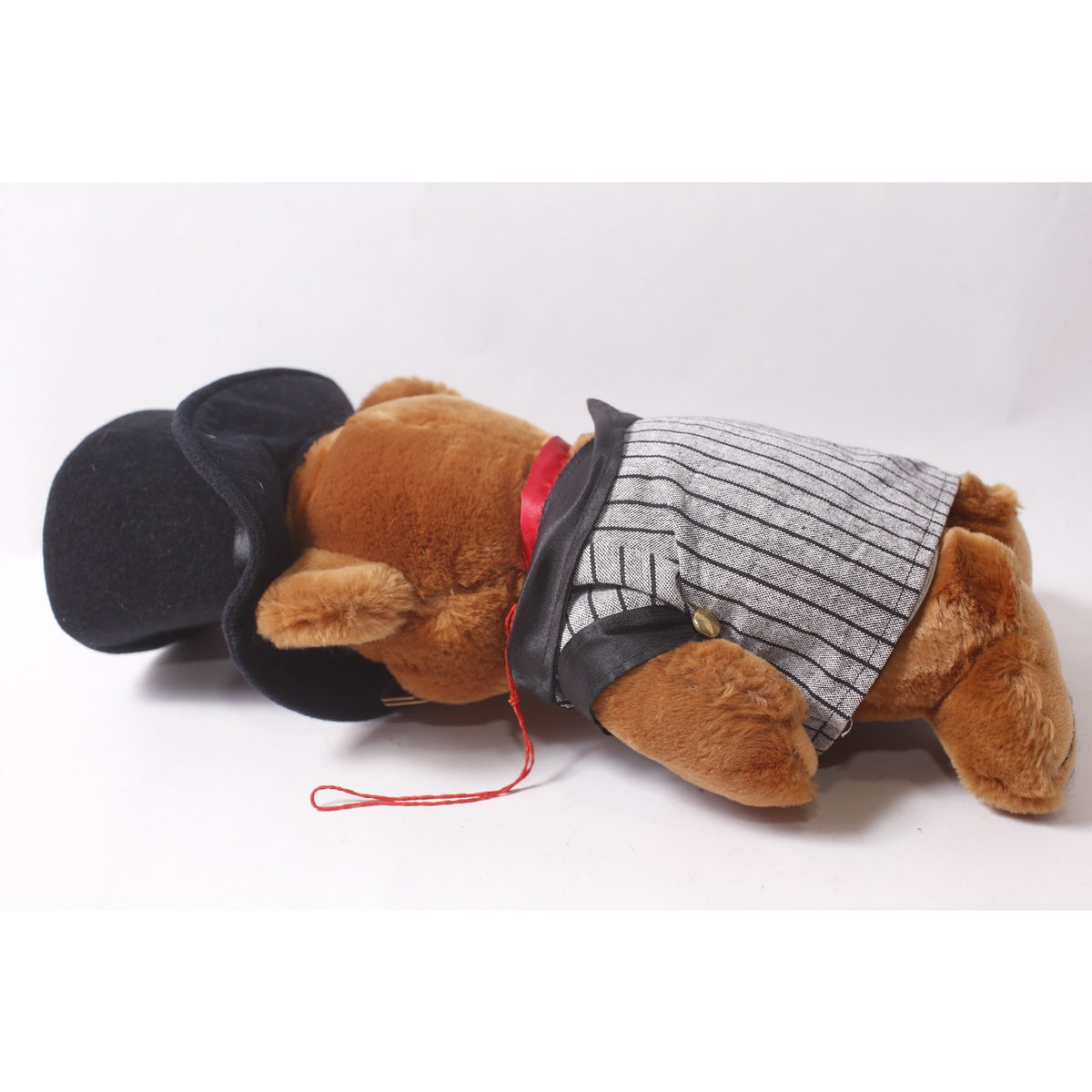 Dandy Man Plush Bear wearing Glasses and Top Hat Stuffed Animal ~ 260718-DISH 25