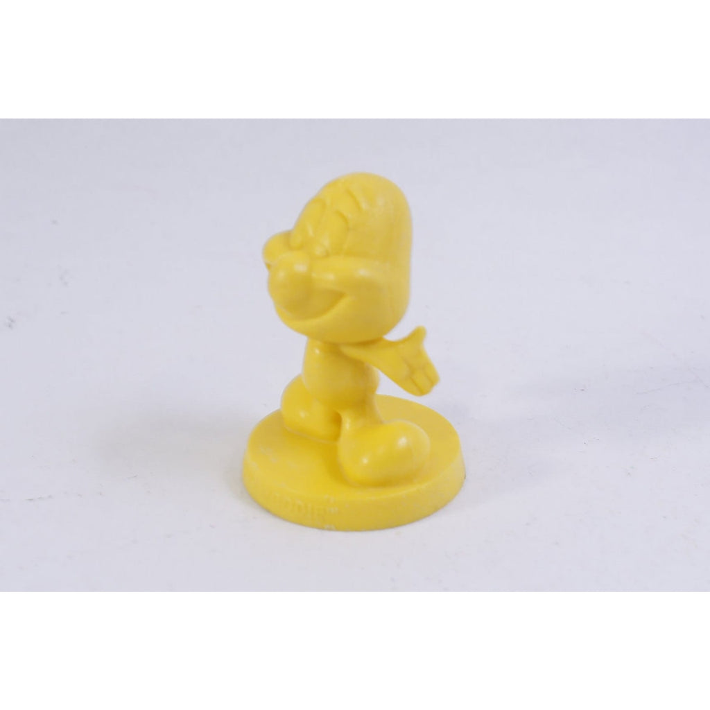 Happy Moodie, Yellow, PVC Figure, Cute, Old Toy, 2 1/2", Vintage, Collectible, ~ 230202-14943 883