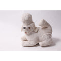 Non Working Vintage 1960s Transistor Radio Plush White Poodle Novelty Collectible ~ 260324-WH 996