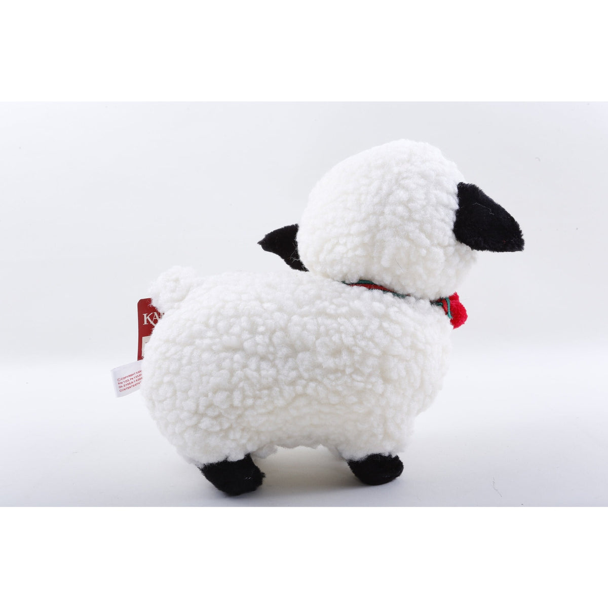 Kamar, Production Sample, Lamb, Christmas Collar, Soft, Plush, Doll, Toy, Vintage, ~ 207