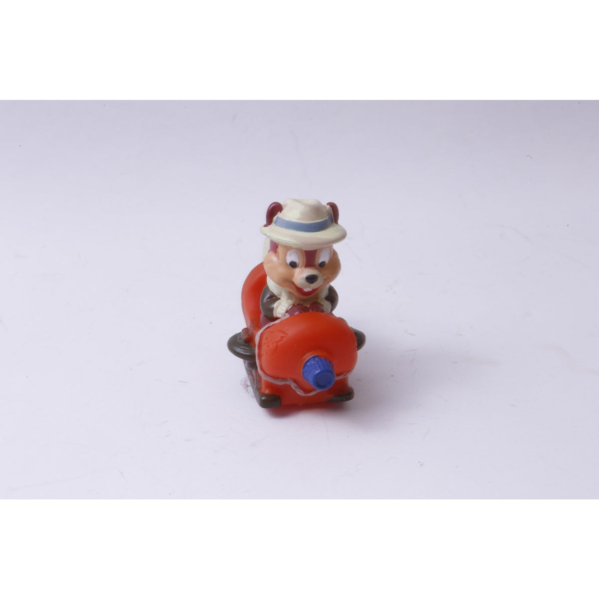 Disney, Chip 'n Dale, Rescue Rangers, Chip in Sledge, PVC, Figure, Cartoon, Chipmunk, Animal, Toy, Vintage, Collectible, ~ 20-01-939