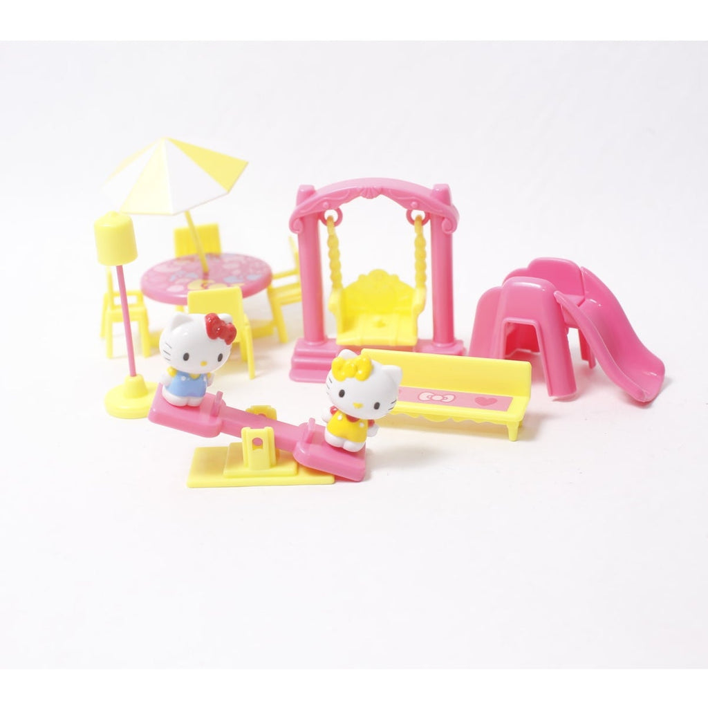 80s Sanrio Kitty and Mimmy's Fun House Vintage Small Playset ~ 260930-WH 1082