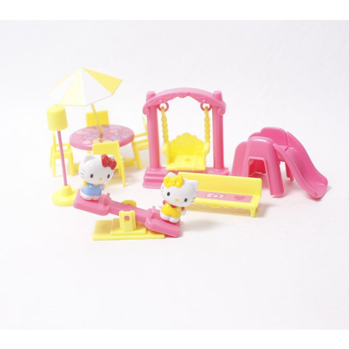 80s Sanrio Kitty and Mimmy's Fun House Vintage Small Playset ~ 260930-WH 1082