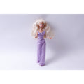 Barbie Style, Doll, Dressed, Bent Arms, Blonde, Long Hair, Purple Dress, Movable Limbs, Toy, Vintage, Collectible, ~ 20-01-764