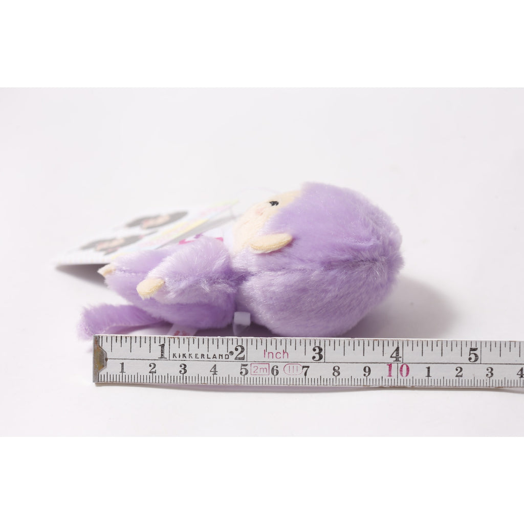 Sekiguchi Monchhichi Purple Plush Keychain Japan Collectible ~ 260710-WH 1385