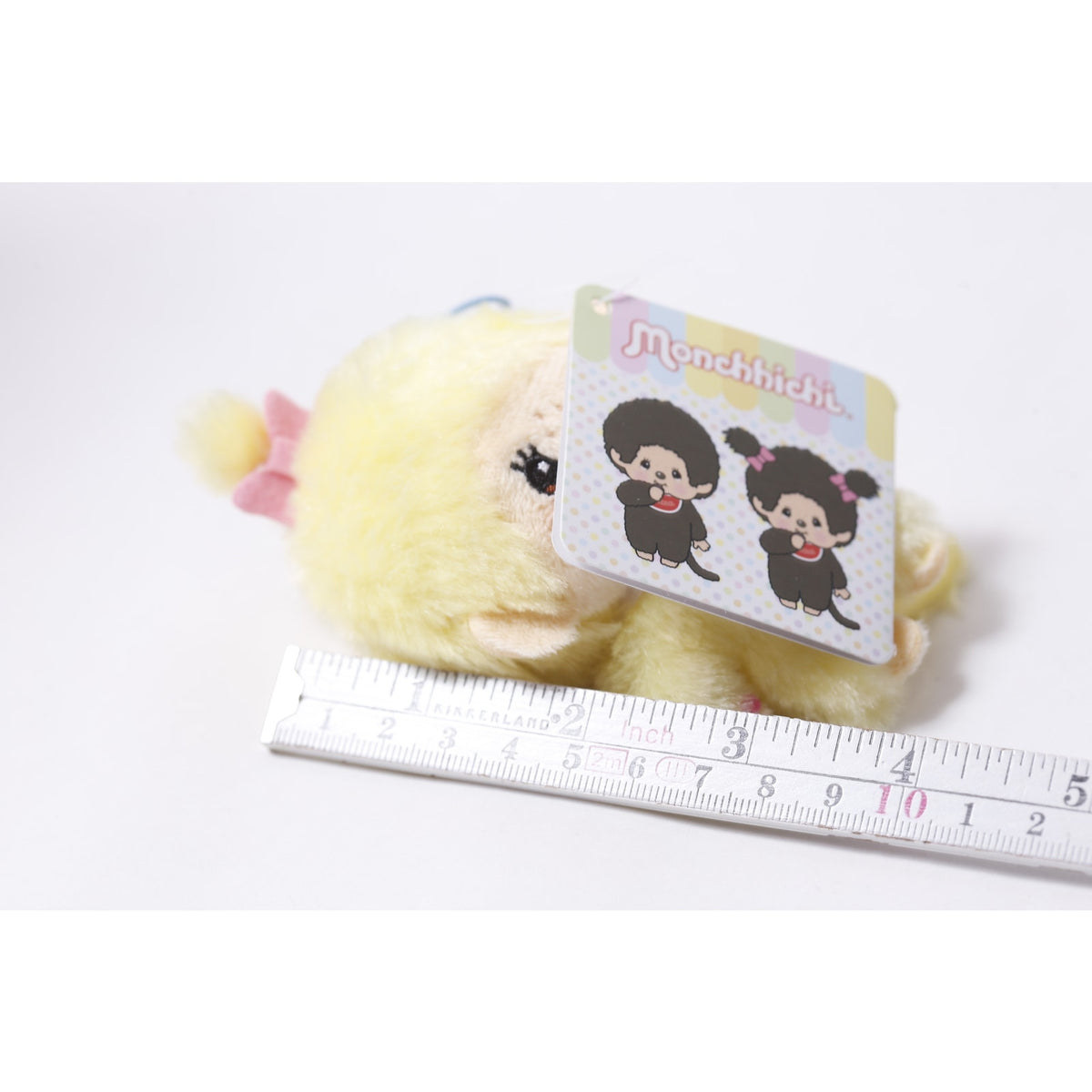 Sekiguchi Monchhichi Yellow Plush Keychain Japan Collectible ~ 260710-WH 1384