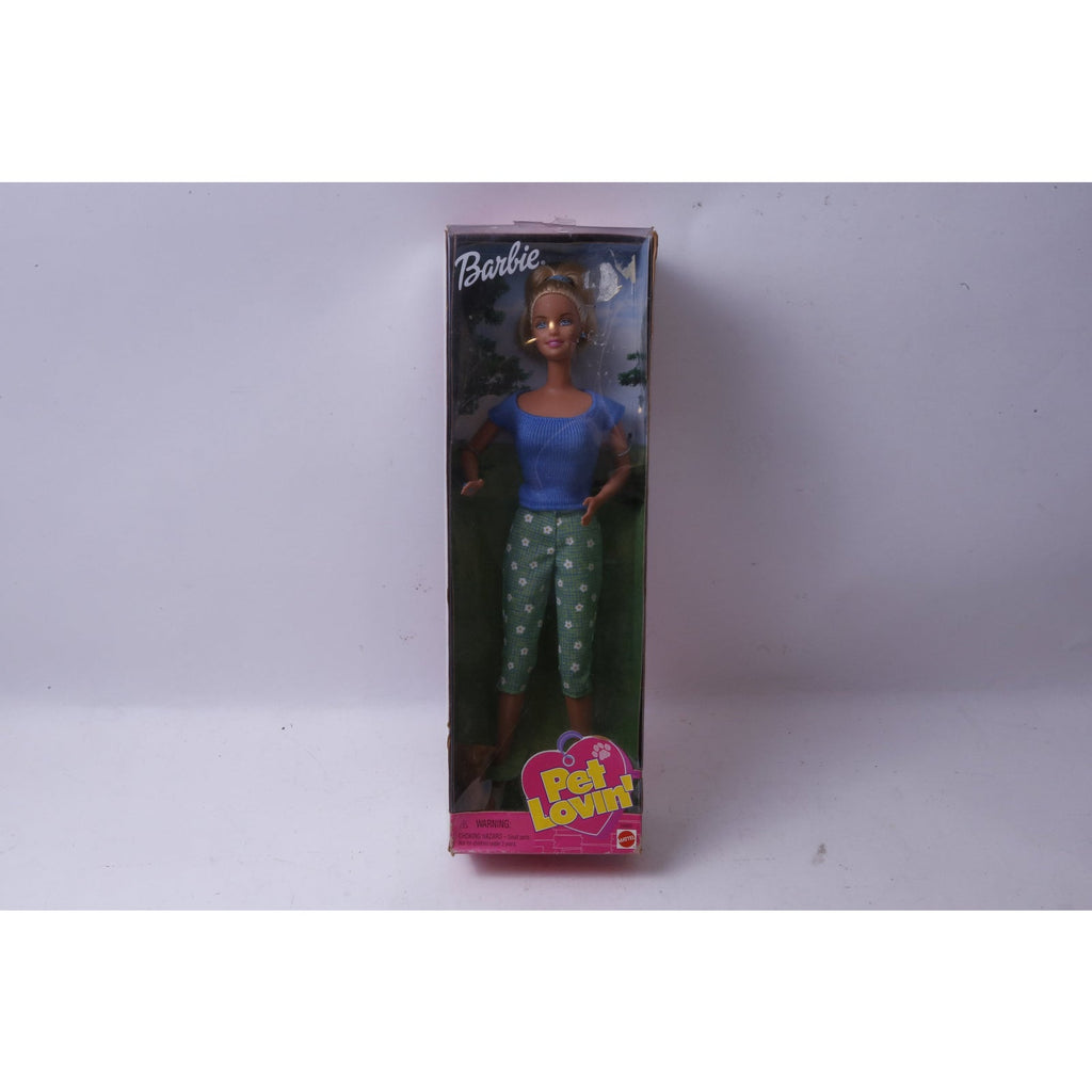 Mattel, Barbie, Pet Lovin', Doll, Blonde Hair, Blue Top, Green Floral Pants, Doll Clothing, Toy, Vintage, Collectible, ~ M-25-08