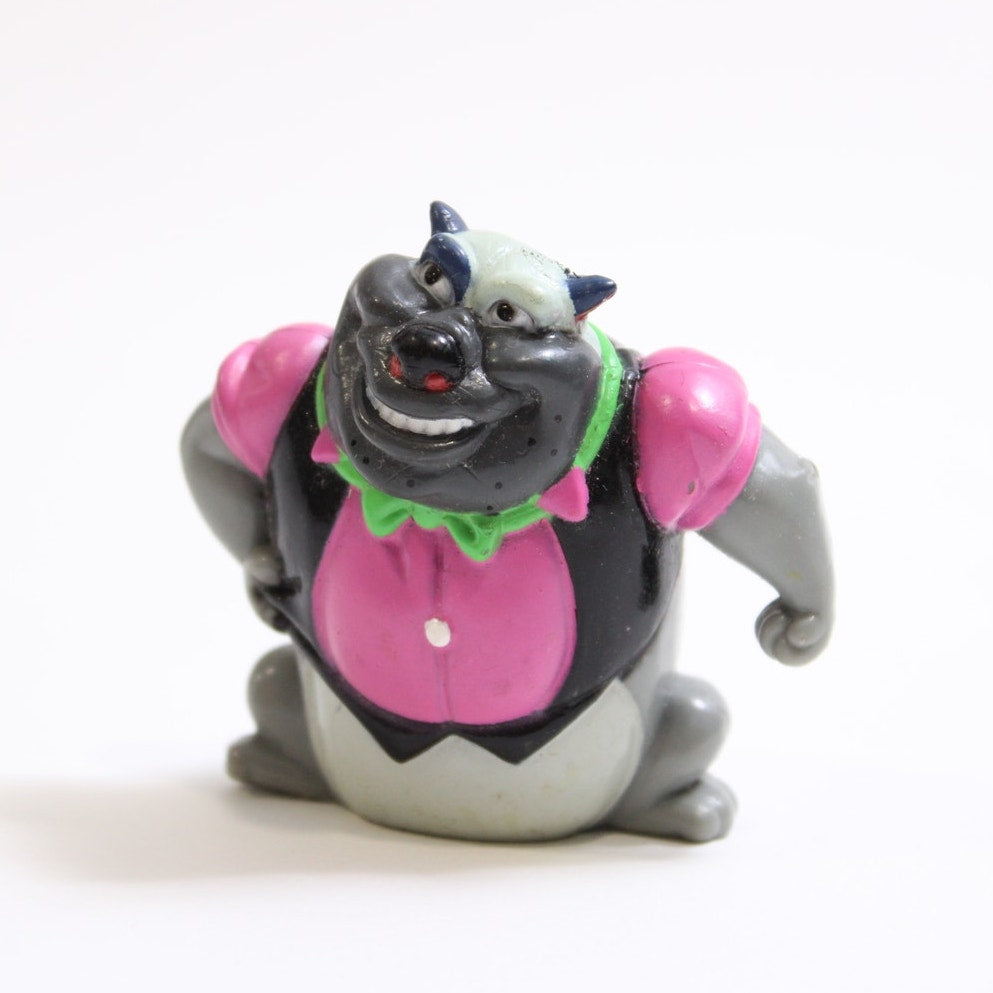 1989, Carface, PVC Figure, All Dogs Go to Heaven, Wendy's, Toy, Vintage, Collectible, ~ 250407-WH 341