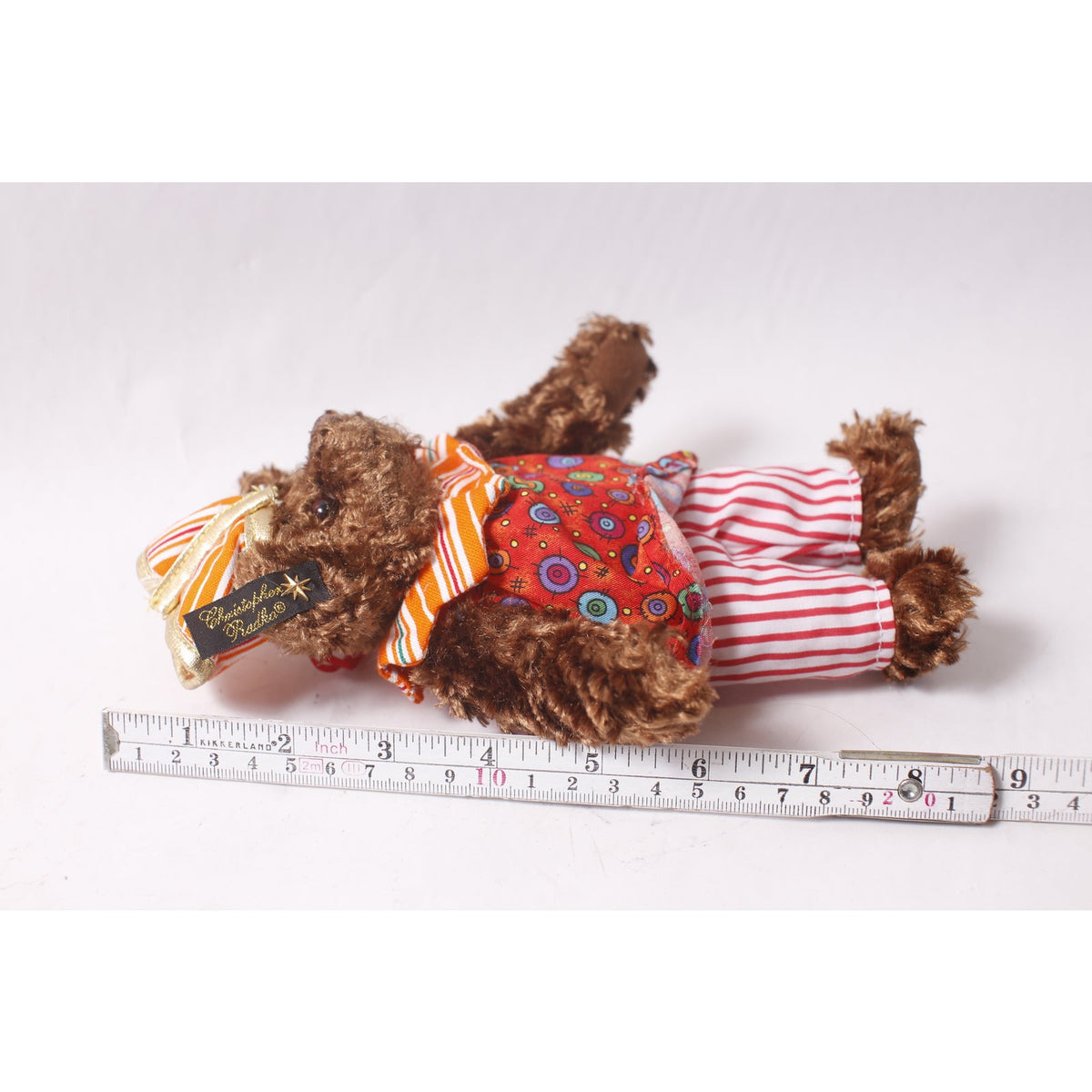Christopher Radko Teddies Around The World 2002 Nimbeto Plush Toy Ornament ~ 260420-WH 1086