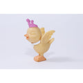 My Little Pony Yellow, Bird, Purple Crown, White Collar, Little, Tiny, PVC Figure, 2", Figurine, Toy, Animal, Children, Vintage, ~ 342