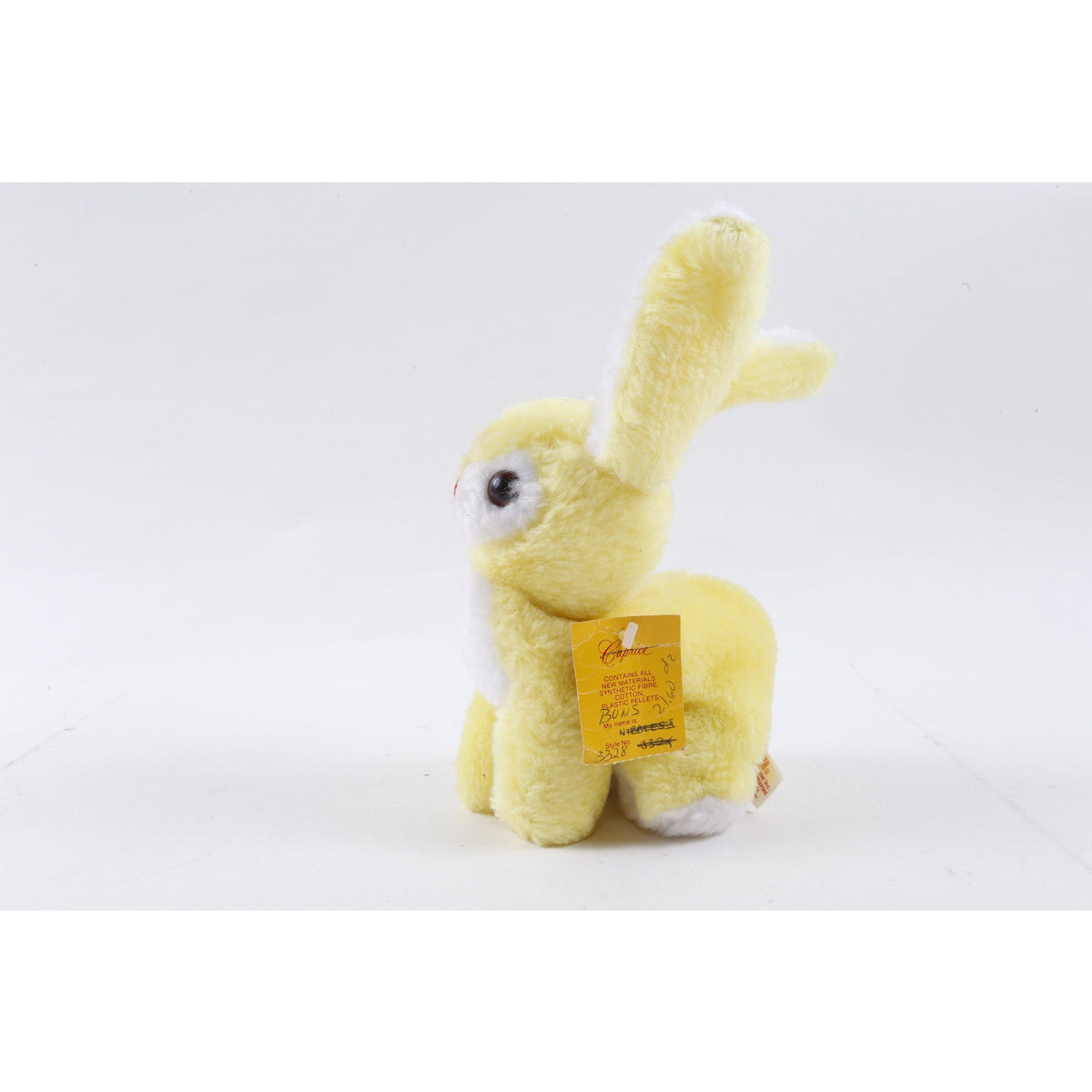 Kamar, 80s plush Buns, Yellow, Rabbit, Bunny, Style 3328, Plush, Doll, Stuffed Animal, Vintage, ~ 271