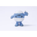 Mr. Men Blue Smile, Emoji, Face, White Bandages, Waving, Get Well, PVC Figure, 2", Toy, Figurine, Miniature, Vintage, ~ M-03-06