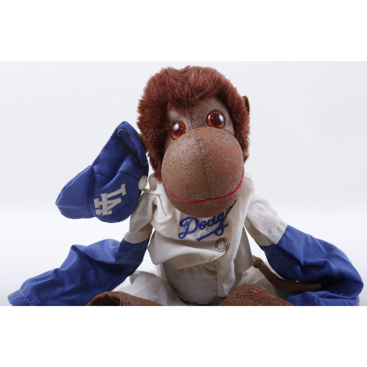 Kamar, Rare, Prototype, Sample, OOAK, hand made, Los Angeles Dodgers, Monkey, Baseball, MLB, Plush, Soft, Toy, Stuffed Animal, ~20-01-240