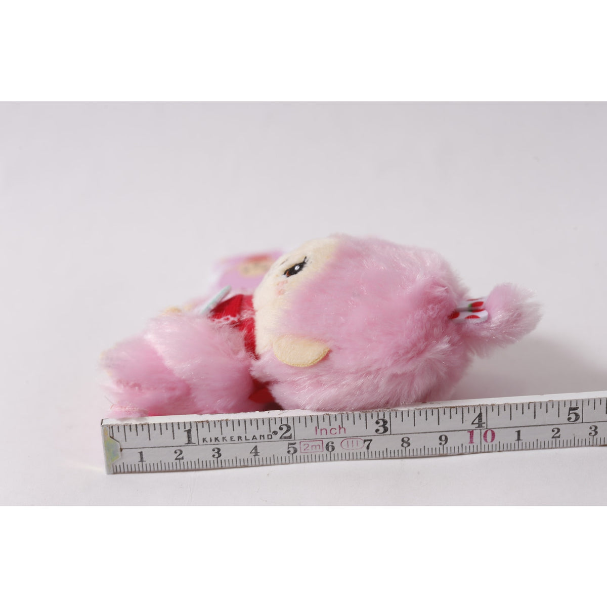 Sekiguchi Monchhichi Pink Plush Strawberry Keychain Japan ~ 260710-WH 1392