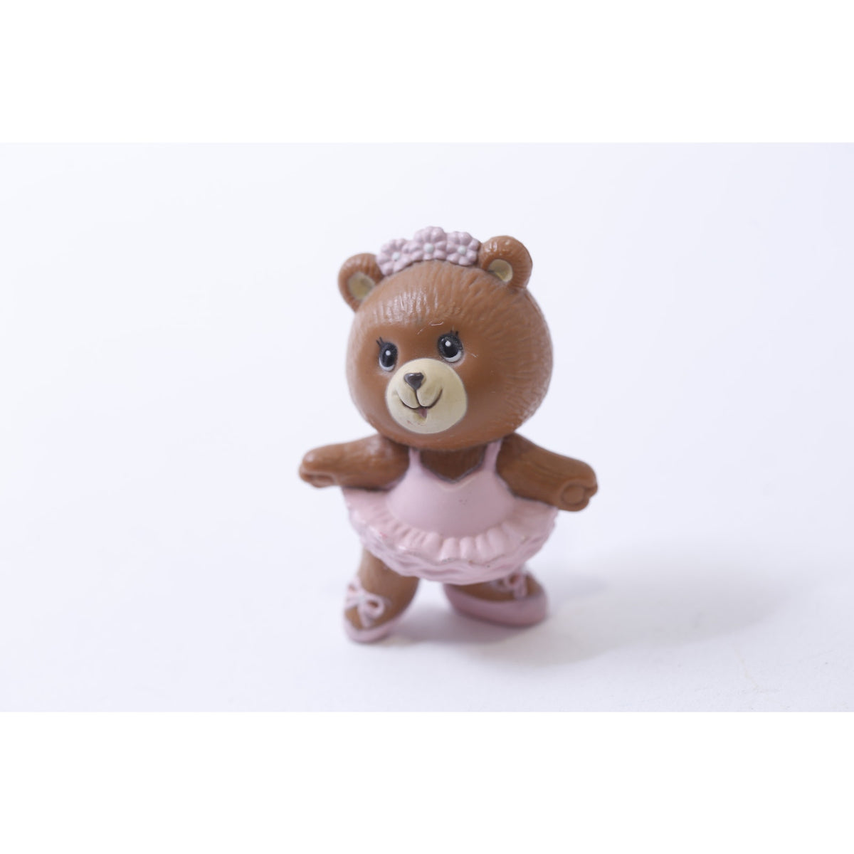 Russ Berrie, Cute Bear Ballerina, PVC Figure, Miniature, Vintage, Collectible, ~ 250113-WH 63